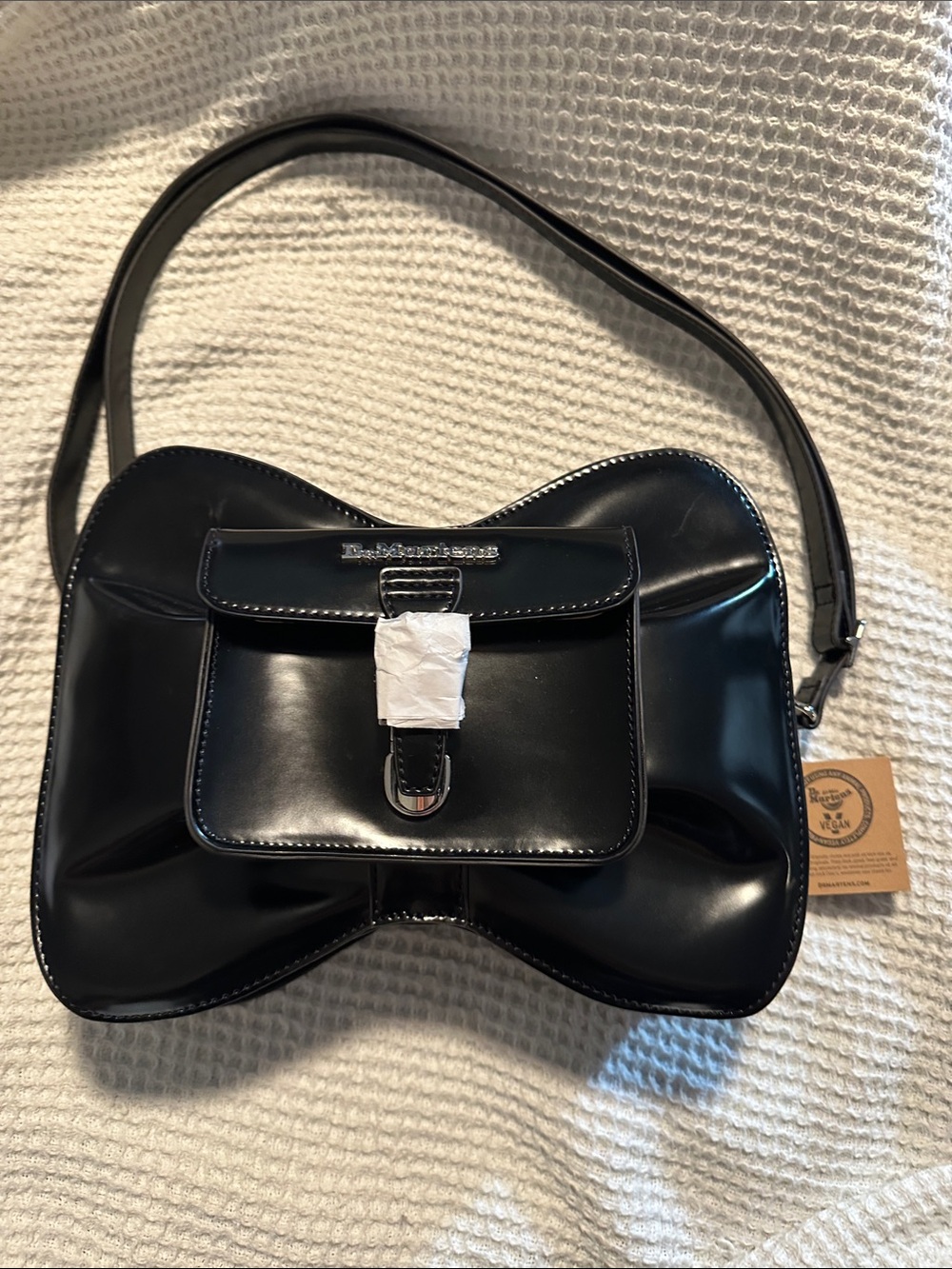 Dr. Martens Vegan Black Bow Shoulder Bag or Backpack